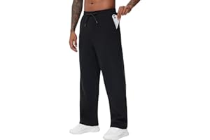 THE GYM PEOPLE Men's Baggy Fleece Workout Sweatpants with Pockets Drawstring Lounge Athletic Running Pants
