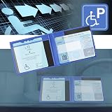 Vicloon Disabled Badge Timer Holder PU Leather Navy Blue view 6