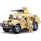 Octopbrik Military Vehicle Building Toy for Age 6 7 8 9 10 11 12+, Battle Brick, Compatible with Major Brand, Army Series Building Block with 2 Soldiers Figures (265 Pieces)