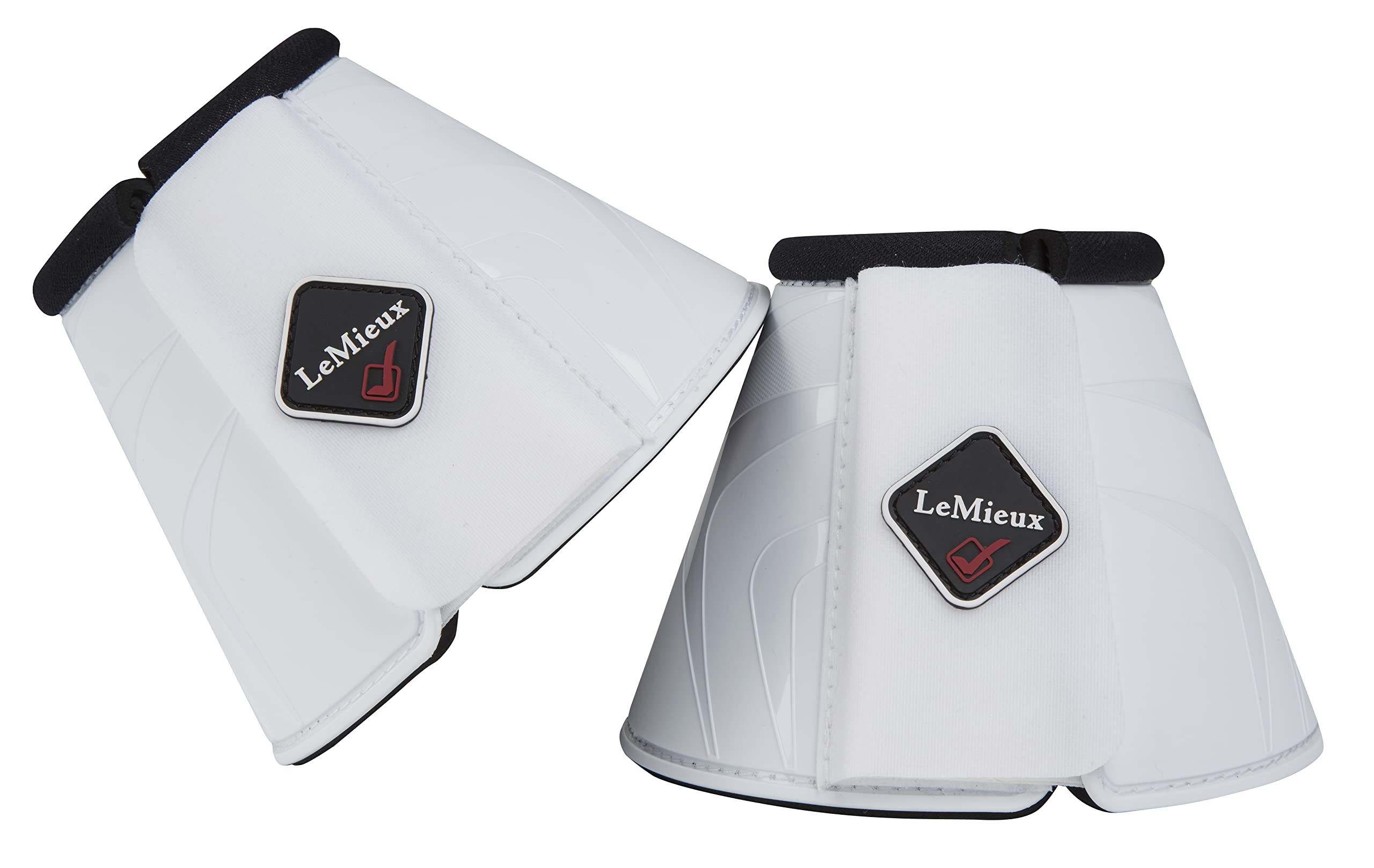 LeMieux ProShell Overreach Horse Boots - Over Reach or Bell Boots for Horses - Protective Gear and Training Equipment - Equine Boots, Wraps & Accessories (White/Large)