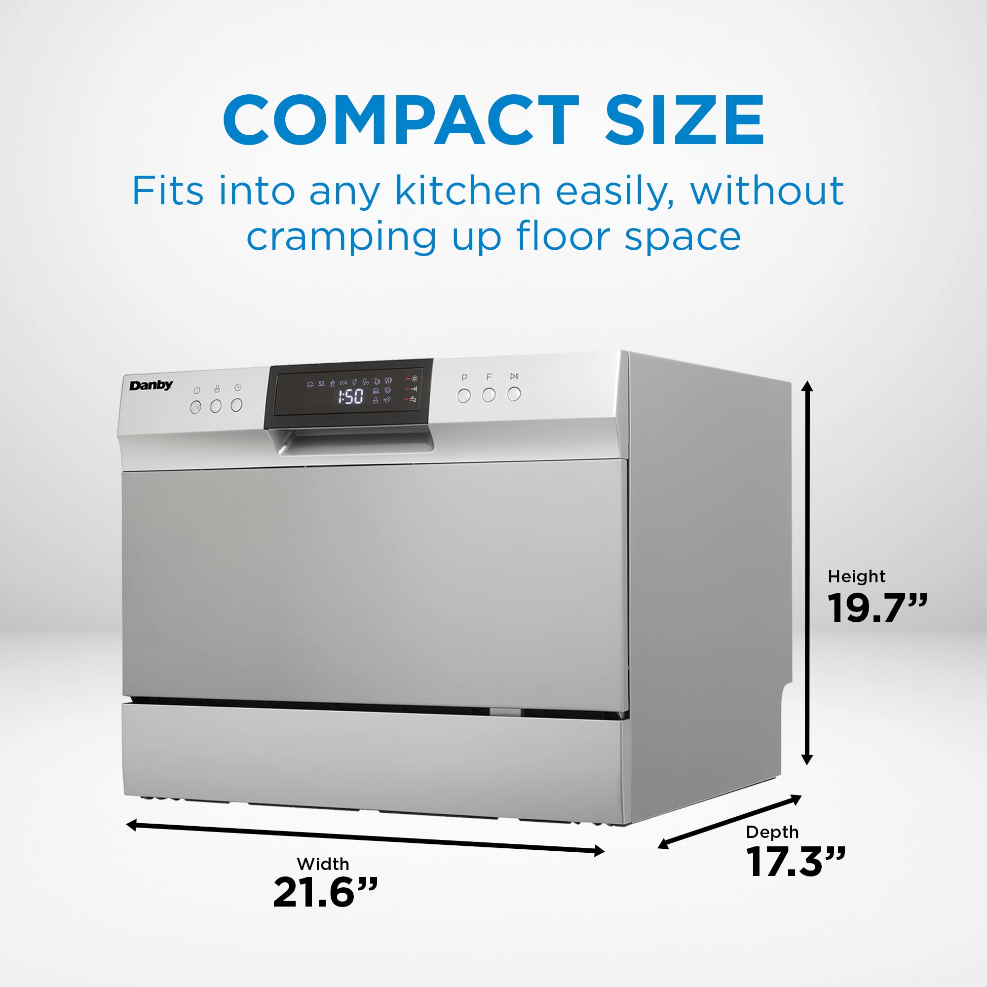 Danby DDW631SDB Countertop Dishwasher, Stainless Steel