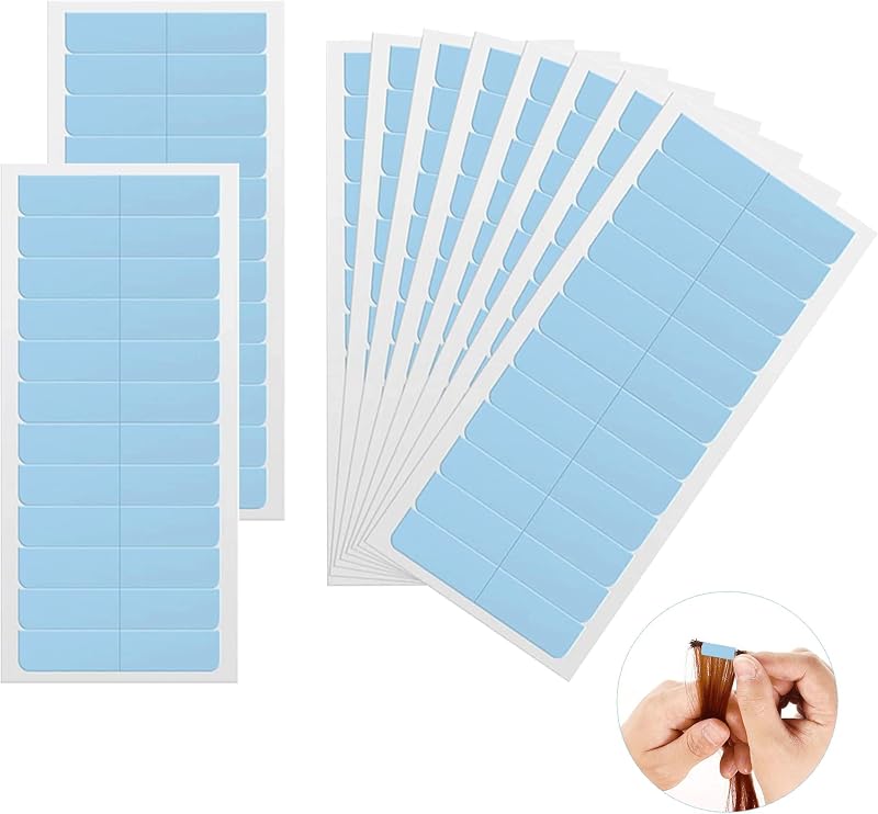 Bansusu Hair Extension Adhesive Tapes 120 Pcs Double Sided 4x0.8cm