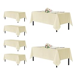 sancua Rectangle Tablecloths for 6 Foot Tables, 6
