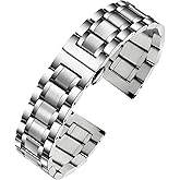 TStrap Metal Watch Band – Quick Release Watch Bands for Men Women - Stainless Steel Smart Watch Strap Bracelet Replacement Polished - 12mm ... 20mm 22mm 24mm