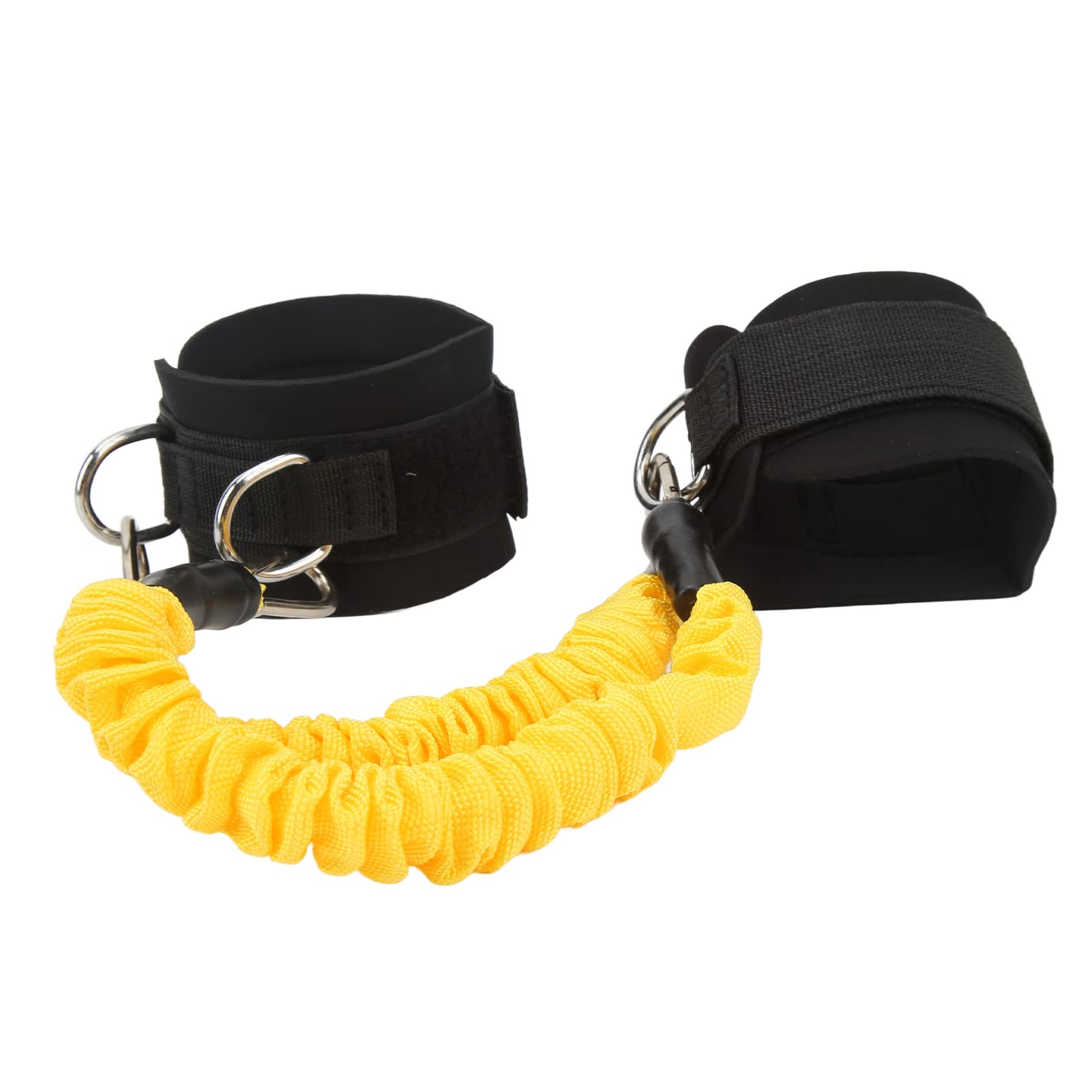 Alomejor Ankle Resistance Band, Elastic Gym Leg Training Resistance Strap with Cuffs for Fitness Exercise