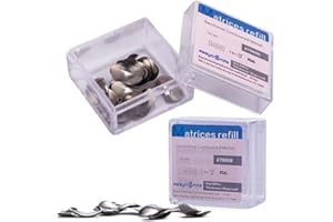 SNAWOP Dental Matrix Bands 50μm Tooth Interproximal Sectional Contoured Metal Matrices Refill 100PCS Soft Matrix System (Large)