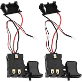 OTOTEC 2Pcs Heavy Duty Trigger Switch Dustproof Suitable for 21V or 18V Electric Drills