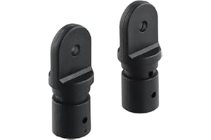 2-Pack Nylon Marine Boat Bimini Top Insert Tube Eye End Fitting Hardware Accessory, for Boat Canopy Support Frame Replacement