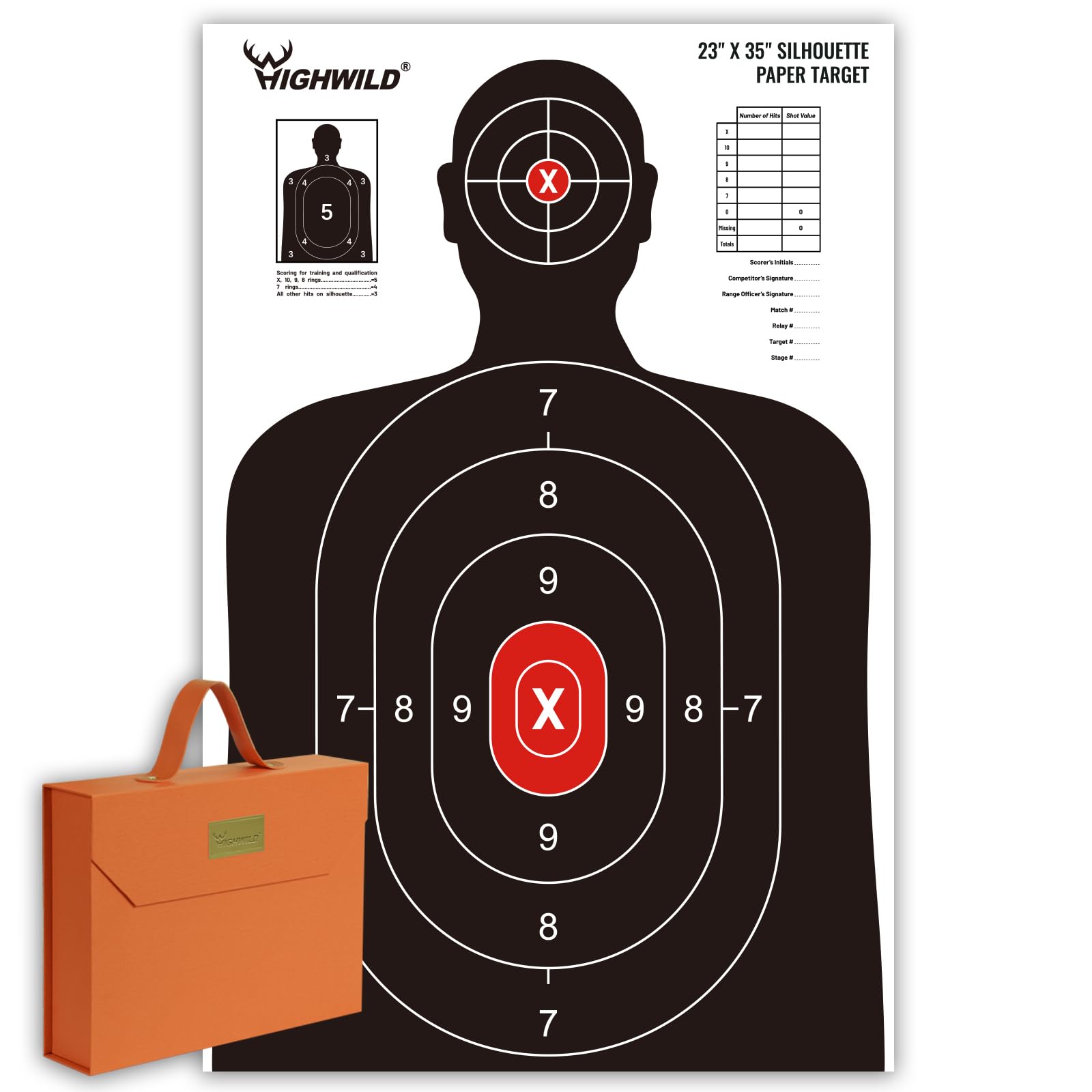 Highwild Shooting Range Silhouette Paper Target - 23X35 Inches ...