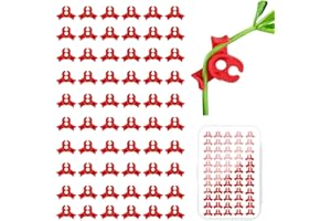 linastu 60PCS Plant Training Clips, 90 Degrees Bud Trainer Clips Low Stress Training Clips Bud Bender for Plant Gardening (Red)