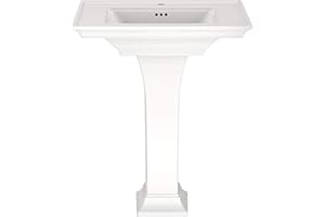 AMERICAN STANDARD Town Square S Pedestal Sink- Center Hole Only in White
