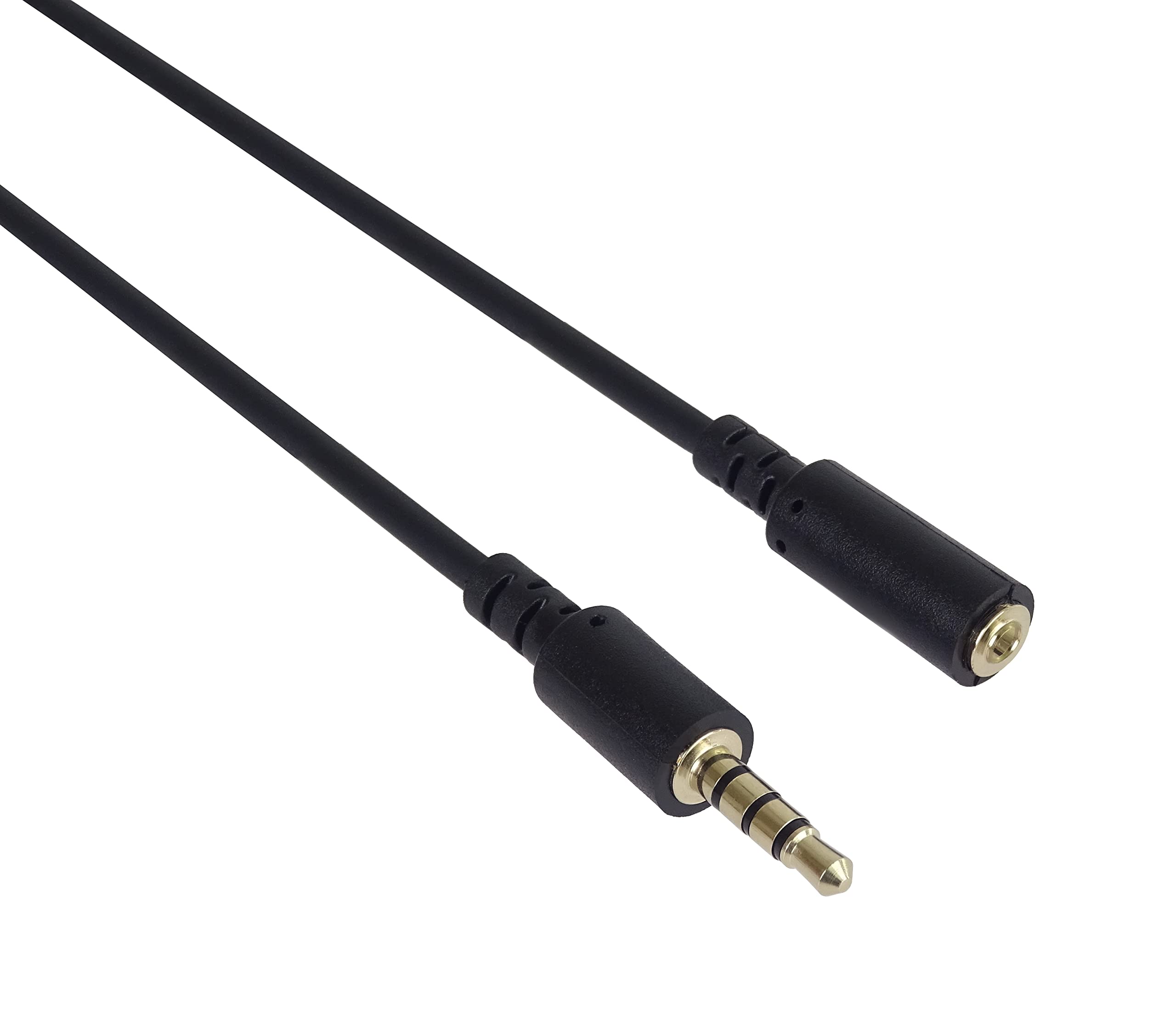 PremiumCord 3m 3.5mm 4 Pin Audio Voice Audio Jack Cable Lead Cable Lead Aux Headset Audio Extension Cable M/F