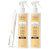 Tyler Glam on Demand - Diva Scent Linen and Room Spray 2 Pack - Air Freshener and Odor Eliminator Bundle with Kinara Stain Remover Pen - Laundry Bundle