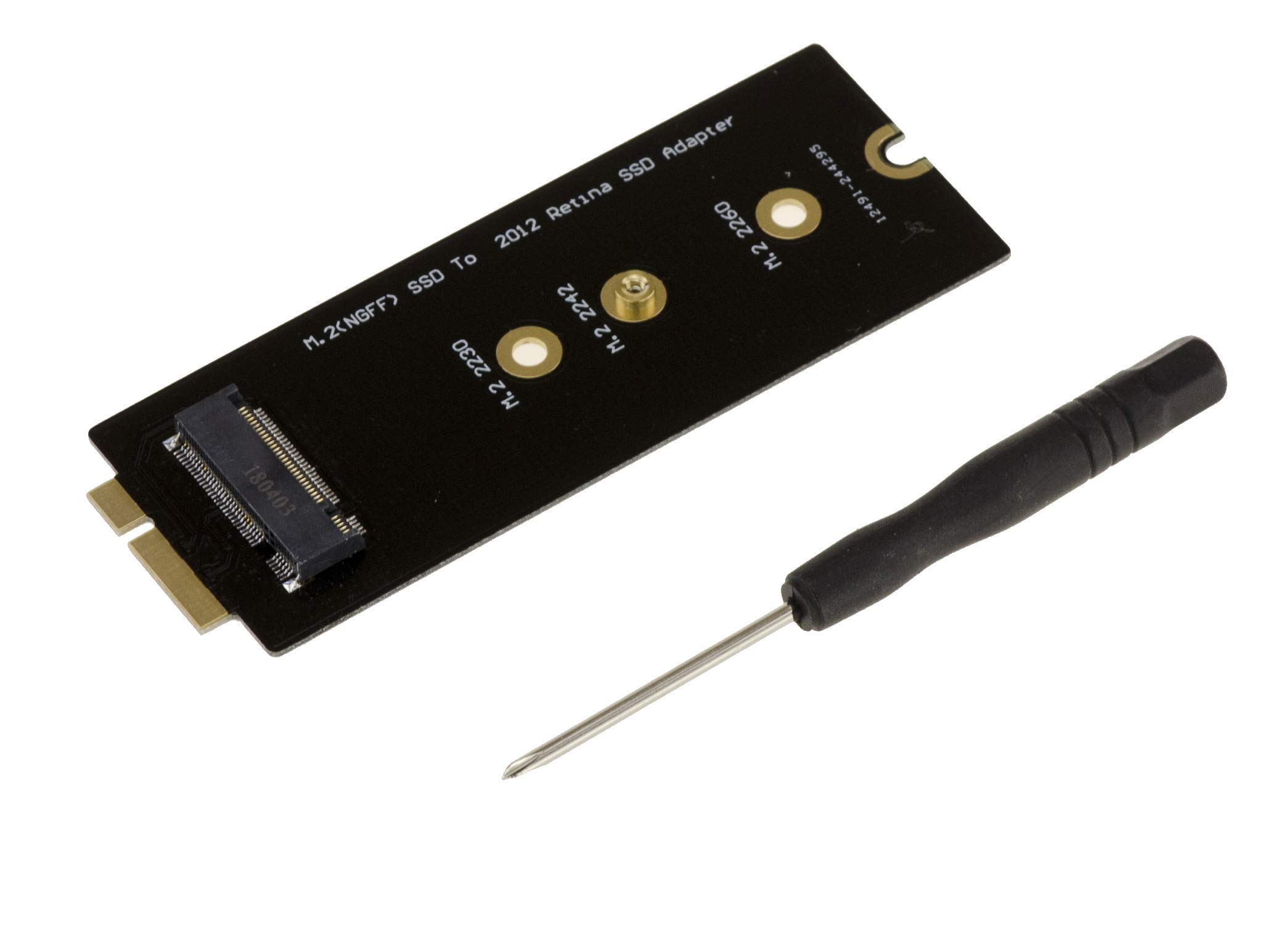 KALEA-INFORMATIQUE M2 to MAC PRO 2012 adapter for mounting an M.2 SSD in place of the original 8+18-pin SSD on a Mac PRO.