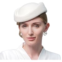 9527 Wool Felt Beret Derby Fascinator Hats For Women Ladies Femme Cocktail Womens Felt Wool Fascinator Cocktail Beret Wedding pillbox  main image 3