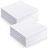 Leinuosen White Handkerchiefs Bulk Men's Handkerchiefs Cotton Classic Hankies Pocket Square Towel White for Tea Party
