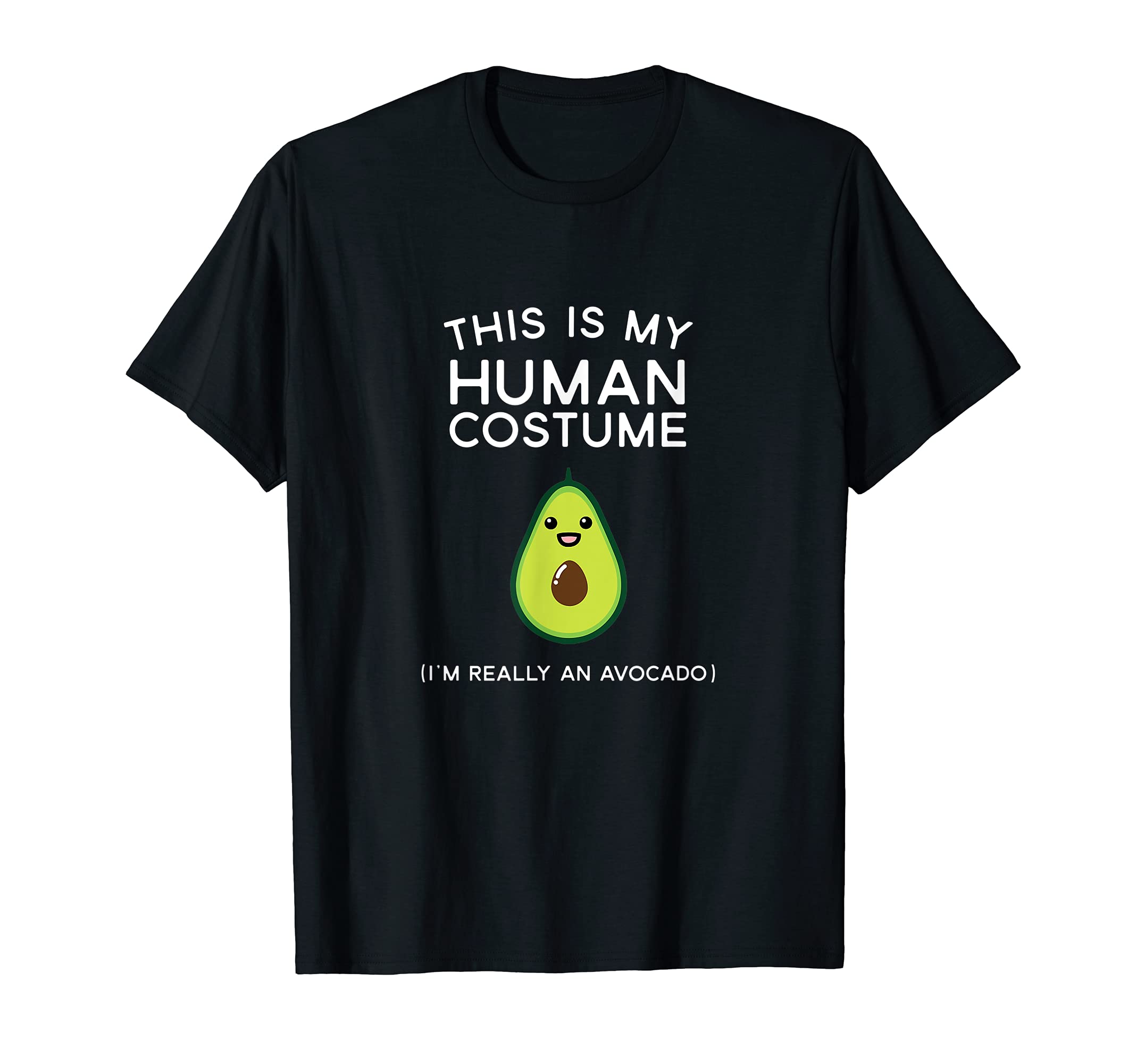 Funny Halloween This Is My Human Costume Avocado T-Shirt