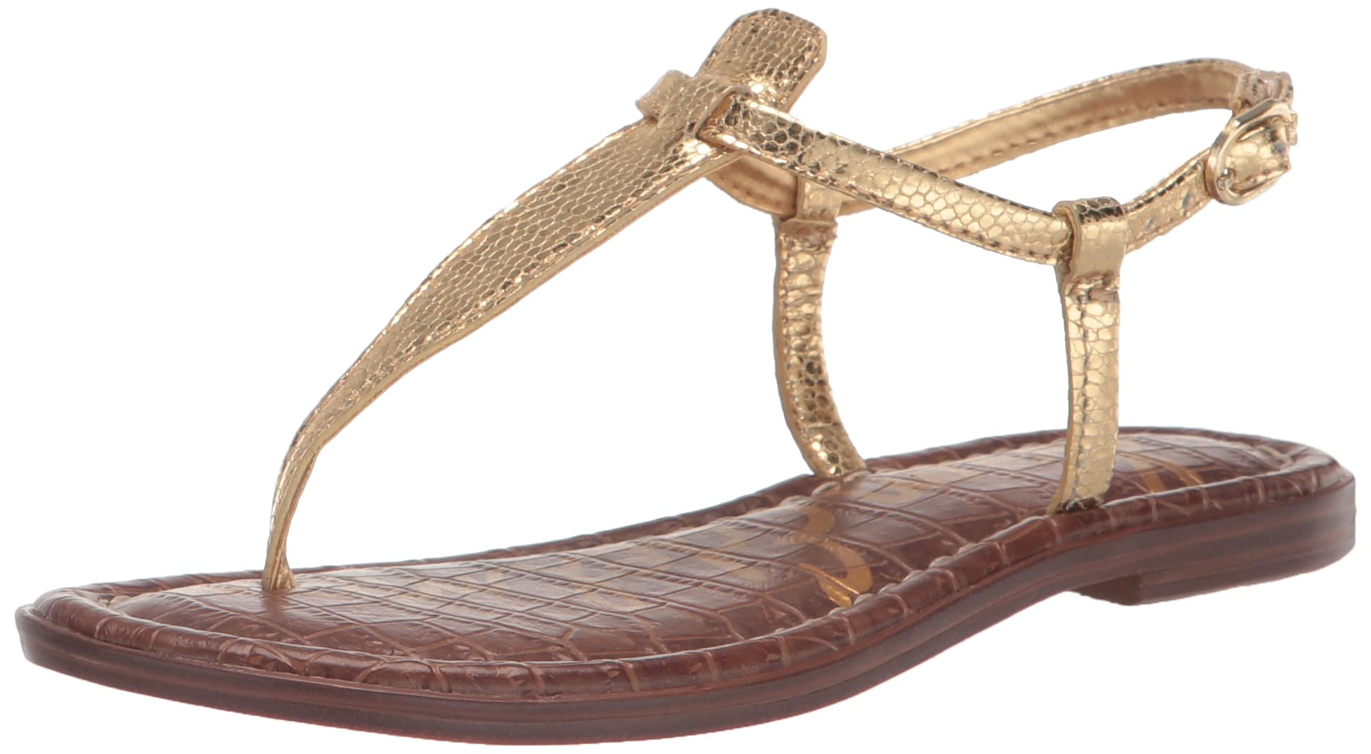 Sam Edelman Girls Gigi Mini Sandal Amber Gold 4 Big Kid