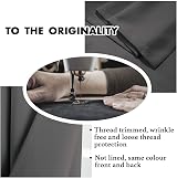 H.Versailtex 2-Piece Blackout Curtains 90x90 Frost Grey Pencil Pleat view 7