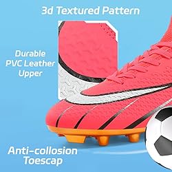 HESBITEUL Outdoor Soccer Shoes Mens Women: Football