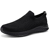 JIAFO Womens Athletic Walking Shoes, Women Slip On Shoes Sneakers, Non Slip Running Shoes for Women, Laceless Casual Breathable Lightweight Mesh Knit