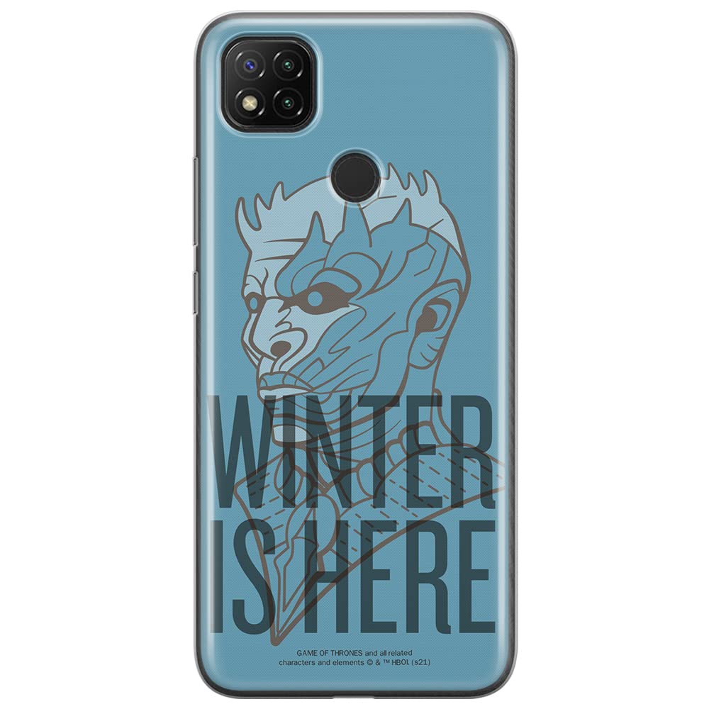 ERT GROUP mobile phone case for Xiaomi REDMI 9C original and officially Licensed Game of Thrones pattern 016 optimally adapted to the shape of the mobile phone, case made of TPU