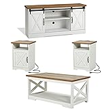 AMERLIFE 4-Piece Farmhouse Table Set Includes