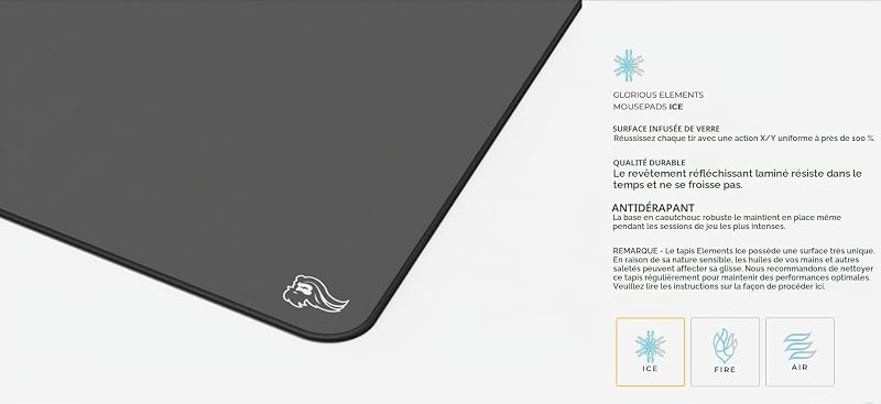 Elements Ice Tapis De Souris Gaming