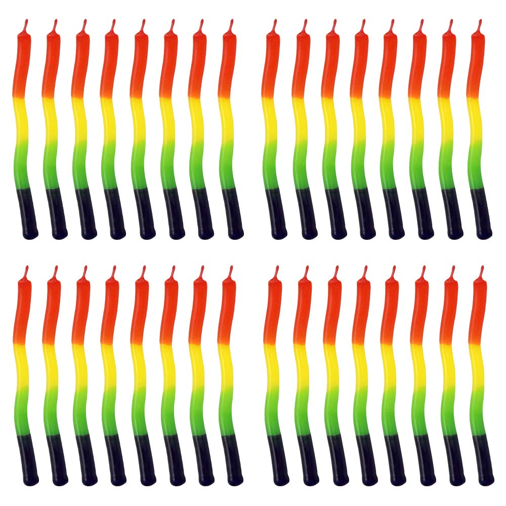32 PCS Rainbow Candles Birthday Cake Candles Twisty Pastel Birthday Candle Paraffin Cake Candle Happy Birthday Colorful Candle Cake Cupcake Candles for Wedding Party Cake Decoration (9*0.5cm)