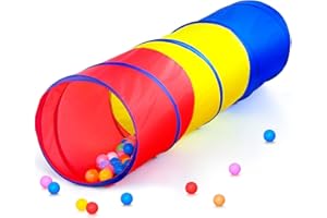 69" Play Tunnel for Kids to Crawl Through, Pop Up Tunnels for Toddler Outdoor & Indoor Climbing Toys for Boys and Girls Kids 