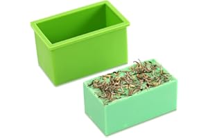 BOOWAN NICOLE Silicone Soap Molds Rectangle Handmade Small Loaf Bar DIY Swirl Making Mould