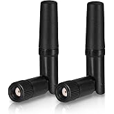Eightwood Small WiFi Antenna Dual Band 2.4GHz 5GHz RP-SMA Antenna (2-Pack) | WiFi Antennas for PC Desktop Motherboard, PCIe WiFi Bluetooth Card, Wireless Router, Back Up Camera