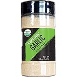 FreshJax Premium Organic Spices, Herbs, Seasonings, and Salts (Certified Organic Garlic Granules - Large Bottle)