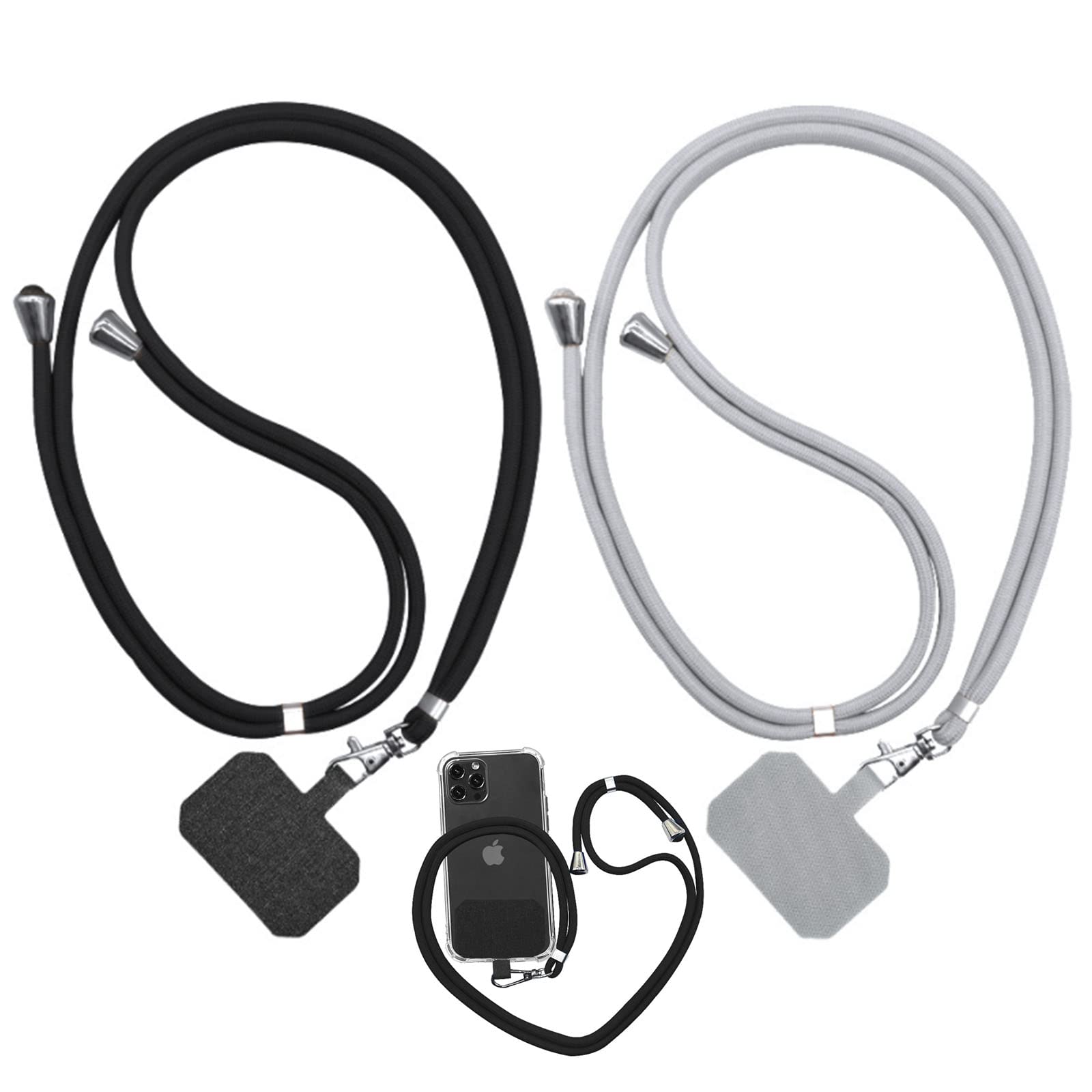 Mobile phone strap, mobile phone case for hanging, mobile phone chain, loop, adjustable thin lanyard, mobile phone lanyard, mobile phone strap, fashion nylon, universal neck strap, compatible with