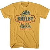 Carroll Shelby Vintage Racing Cobra Snake American Race Car Adult T-Shirt Graphic Tee