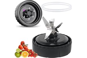 ABTER [UPGRADE] 6-Fin Male Blender Blade Replacement Parts for Nutri Ninja Blender BL660 BL770 BL780 BL740 etc.(Small 3.35inch blade)