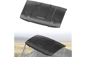 HAKA TOUGH Sport Roof Top for Polaris Ranger XP 1000/900 Accessories 2013-2024, 2-Piece Combination 3-Seat Hard Top Roof Sun Visor for Polaris Ranger 1000/570 Accessories, Replace OEM # 2882911