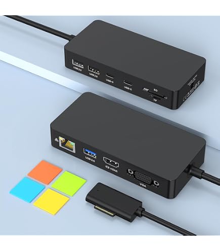 Station D'accueil Microsoft 1661 Pour Surface Pro 3/4 & Book - Noir, Occasion TBÉ