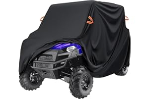 MDPROMCP UTV Cover 4-6 Seater, Windproof Full Cover Compatible with Polaris RZR General UFORCE Talon Mule Teryx 4-Door Durable 420D SXS Side by Side Covers Accessories Parts