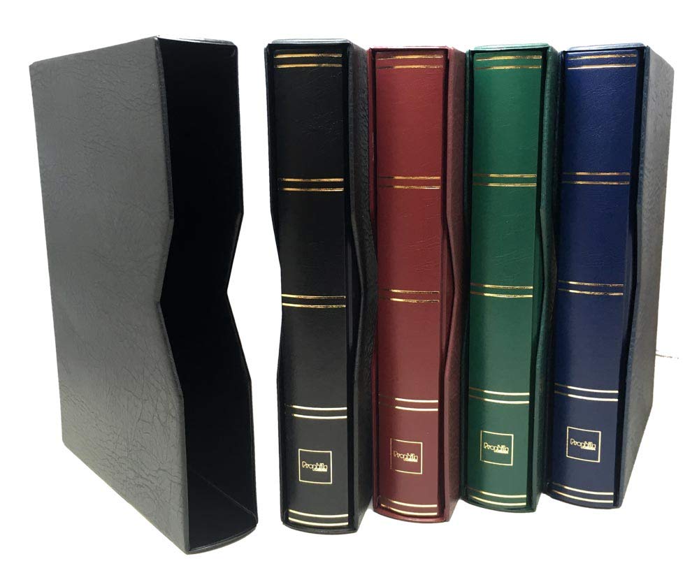 Prophila Slipcase for stockbook stamp album 60 and 64 sides black