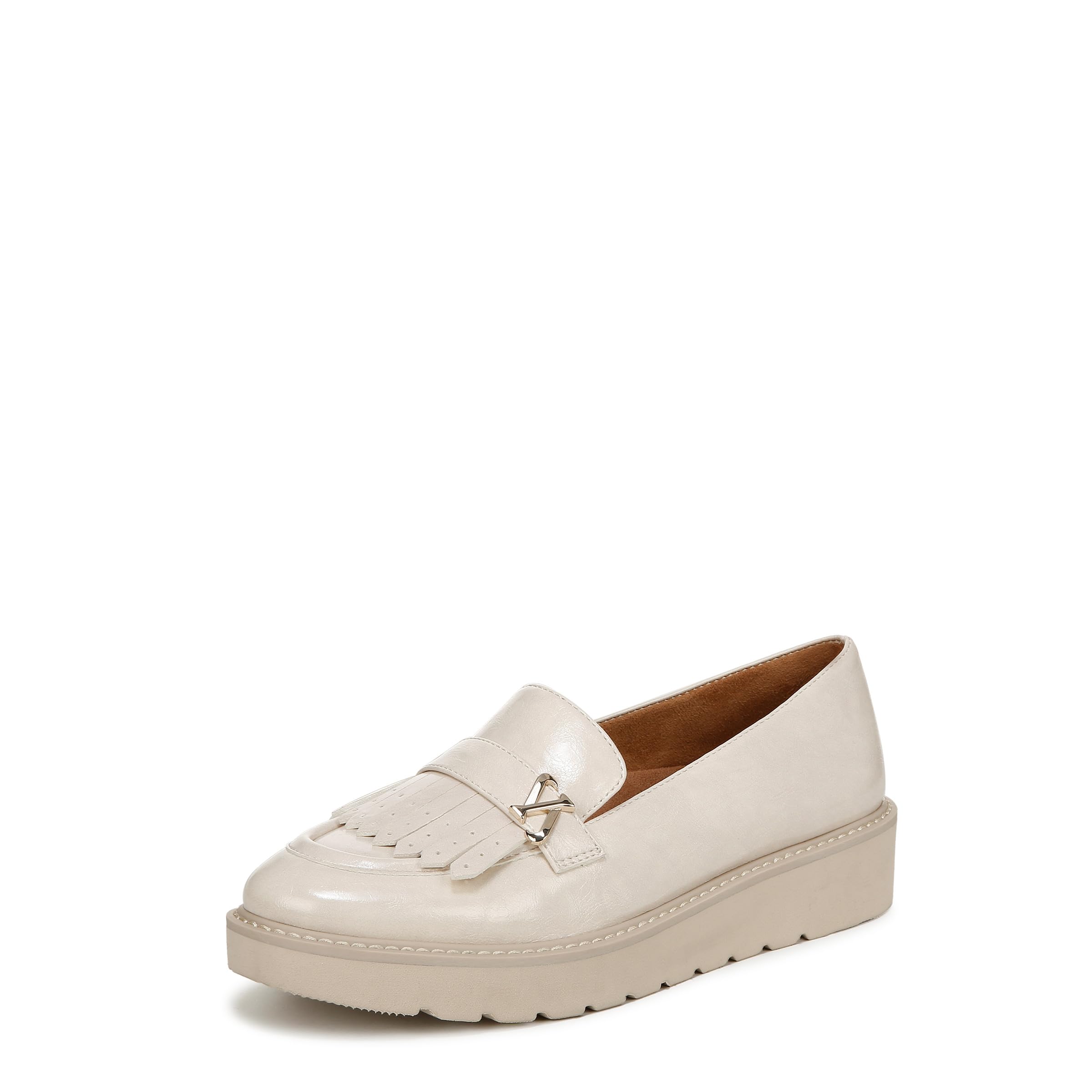 Naturalizer Womens Expert Slip On Loafer Porcelain White 11 M