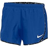 Nike Girls Dry Tempo Running Shorts (Medium, Royal/Black)