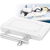 sixcow 010-12832-61 Quick Release Bracket Plate System Replacement for Garmin Force Kraken Trolling Motor, 010-12832-60, 0100209801- White