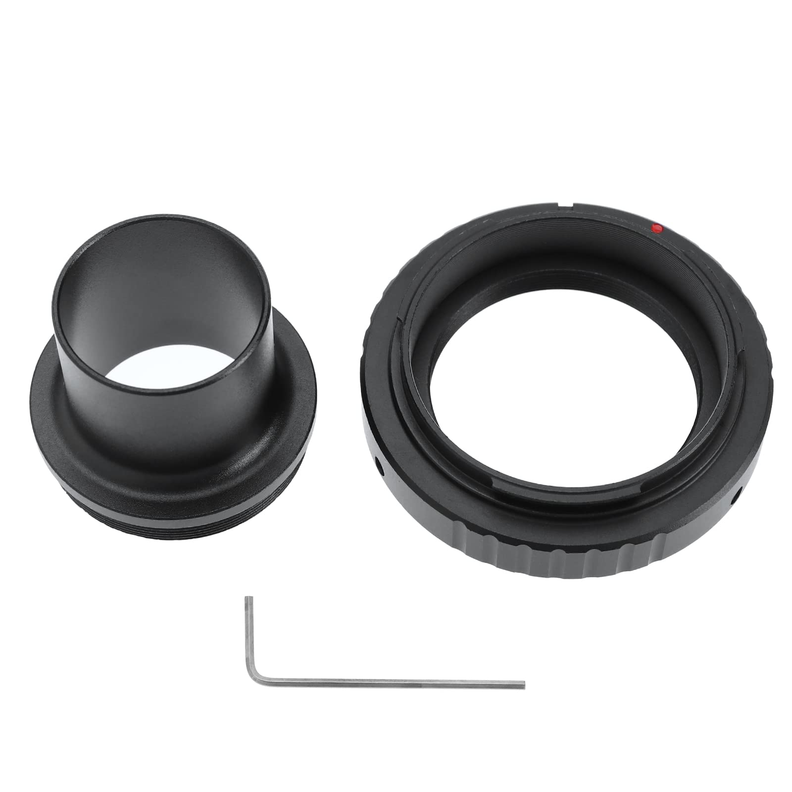 YINETTECH 1.25in M42 T-mount with Adapter T-ring Replacement Compatible with EOS 5D/ 5D Mark II/ 50D/ 60D/ 20D/ 30D T-Ring and M42 to 1.25" Telescope Adapter