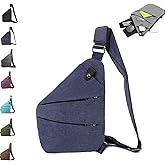 ocalil Anti Theft Travel Bag,Anti Theft Crossbody Bag, Sling Bag Travel Crossbody Bag for Women Men