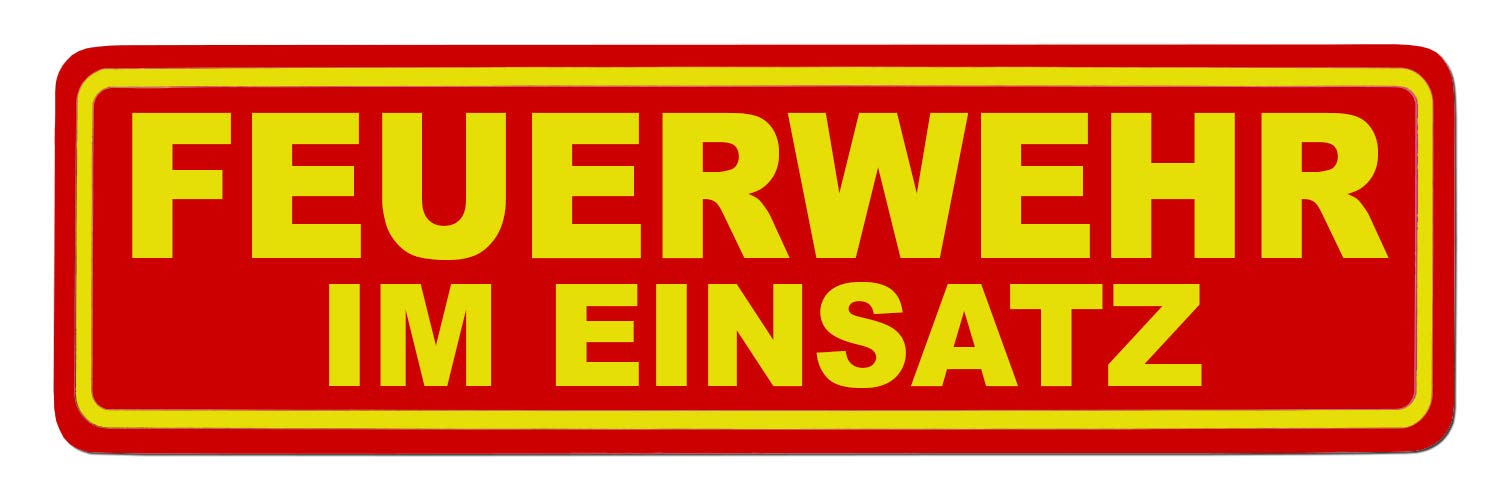 LOHOFOL magnetic sign fire brigade in action | magnetic sign | several sizes available (35 x 10 cm)