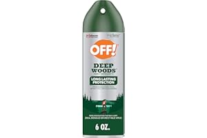 OFF! Deep Woods Insect Repellent Aerosol, Bug Spray with Long Lasting Protection from Mosquitoes, 6 oz