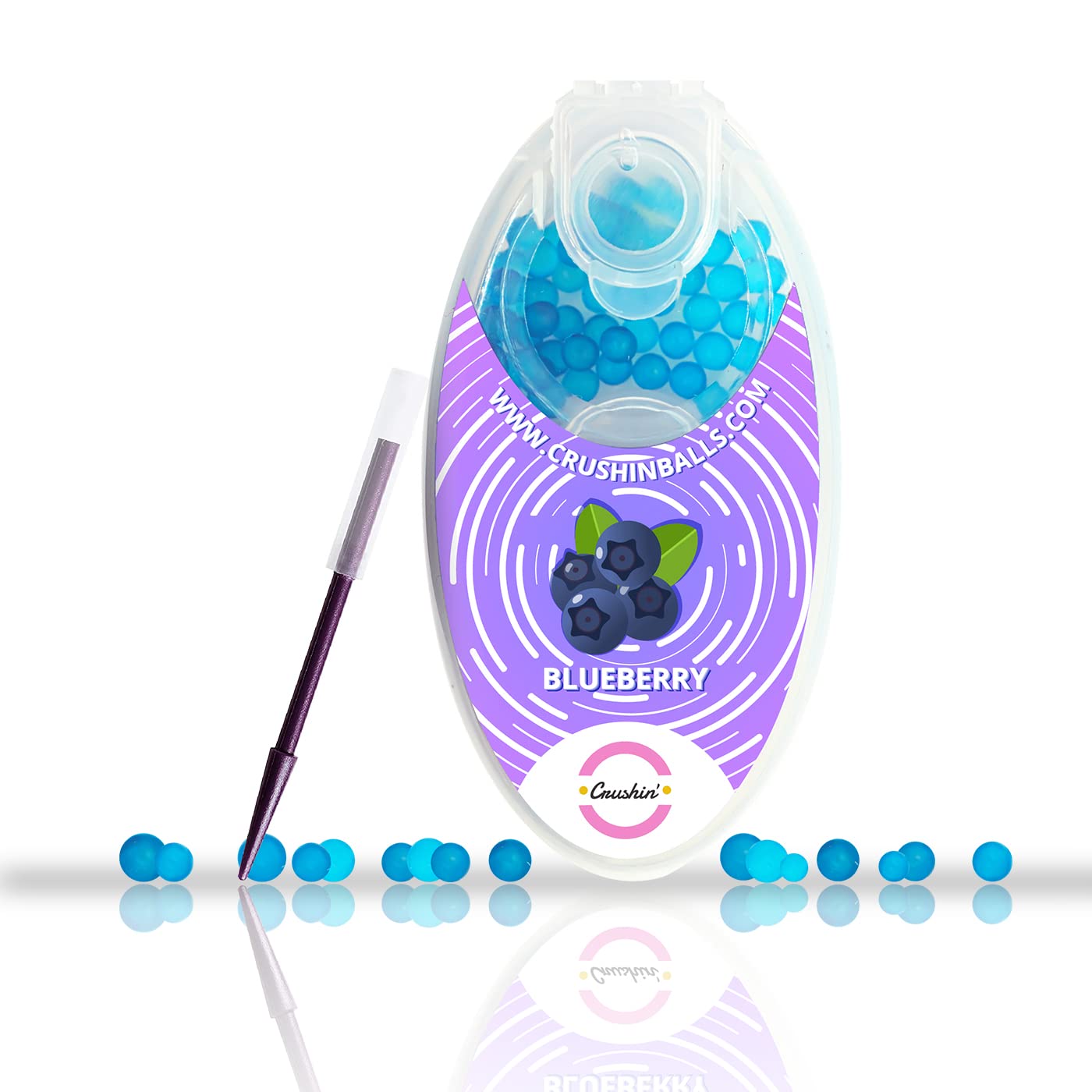 Menthol Mint Crushballs for Filter Insertion Crush Balls, Flavoured Capsules. Click on Inserts Beads. Green Mint Ball (Blueberry)