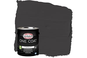 Glidden One Coat 1 gal. Black Magic / Black Eggshell Interior Paint with Primer