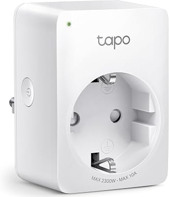 TP-Link Tapo P100 WLAN Smart Steckdose, Smart Home WiFi Steckdose, Alexa Zubehör, funktioniert mit Alexa, Google Home, App gesteuert, Sprachsteuerung, Fernzugriff, Kein Hub notwendig, Mini, Weiß